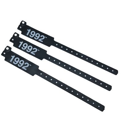 Bracelets à poignet à la mode pour les événements et les festivals en PVC/vinyle bleu