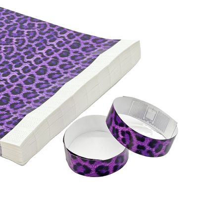 Papier résistant à l'eau personnalisé Tyvek Bracelets RFID Fonction NFC Inclus