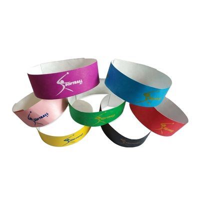 Bracelet imperméable à l'eau Tyvek personnalisé pour les événements Fête de fête et mariage OEM personnalisé
