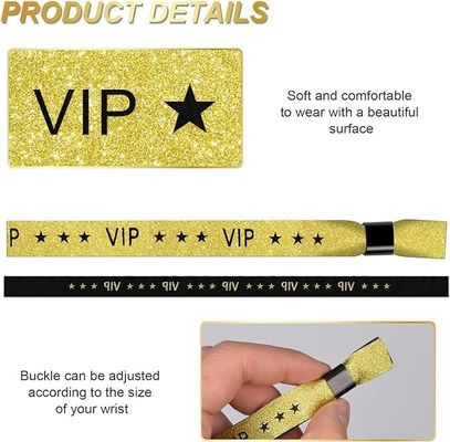 Taille et logo personnalisés Bracelet RFID en polyester / ruban pour les événements de festival de concert