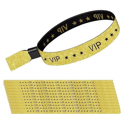 Taille et logo personnalisés Bracelet RFID en polyester / ruban pour les événements de festival de concert