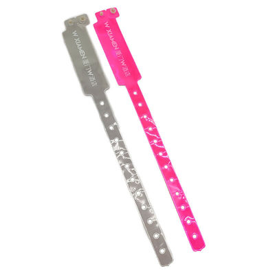 Bracelets en PVC de 250*25 mm pour une identification facile lors d'événements et de festivals