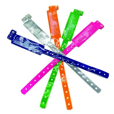 Bracelets en PVC de 250*25 mm pour une identification facile lors d'événements et de festivals