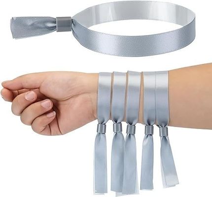 Logo personnalisé Bracelet RFID bleu polyester/cordon pour les événements de festival