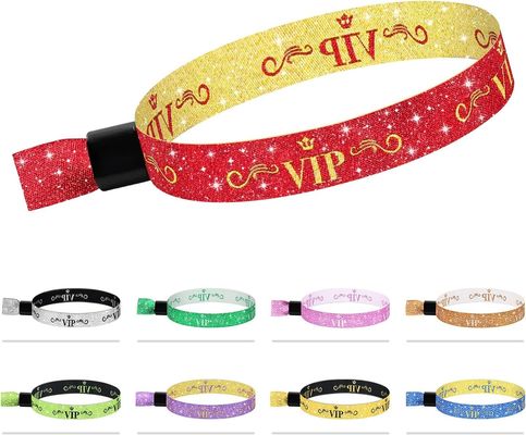 Logo personnalisé Bracelet RFID bleu polyester/cordon pour les événements de festival