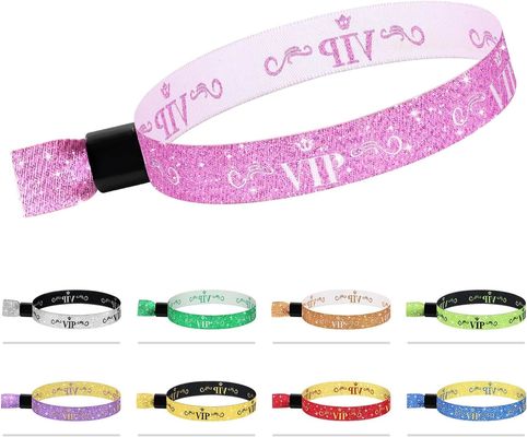 Logo personnalisé Bracelet RFID bleu polyester/cordon pour les événements de festival