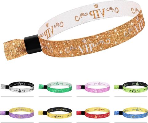 Logo personnalisé Bracelet RFID bleu polyester/cordon pour les événements de festival