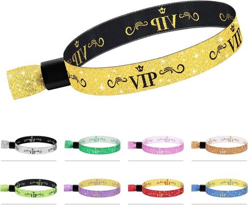 Logo personnalisé Bracelet RFID bleu polyester/cordon pour les événements de festival