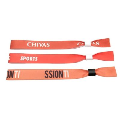 Bracelet RFID jetable en polyester / ruban pour les événements de fête de festival personnalisé 13.56 MHZ