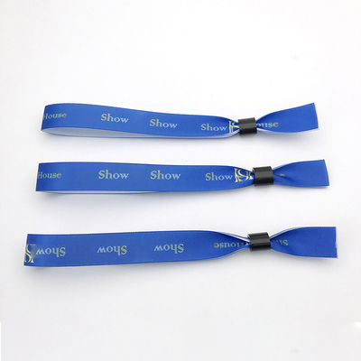 Bracelet RFID jetable en polyester / ruban pour les événements de fête de festival personnalisé 13.56 MHZ