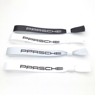 Bracelet RFID jetable en polyester / ruban pour les événements de fête de festival personnalisé 13.56 MHZ