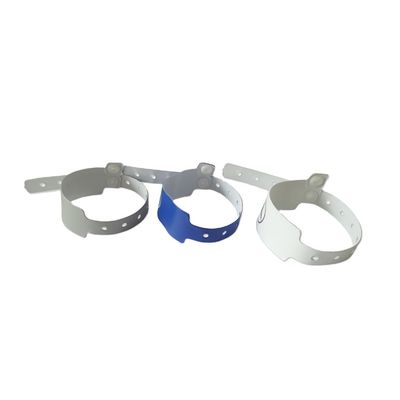 Bracelet en vinyle en PVC plastique imperméable à l'eau 250*25mm large forme pour l'accès au festival uniquement
