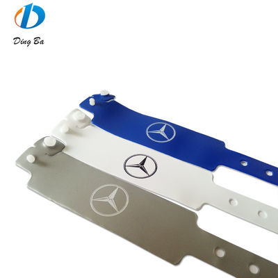 Bracelet en vinyle en PVC plastique imperméable à l'eau 250*25mm large forme pour l'accès au festival uniquement