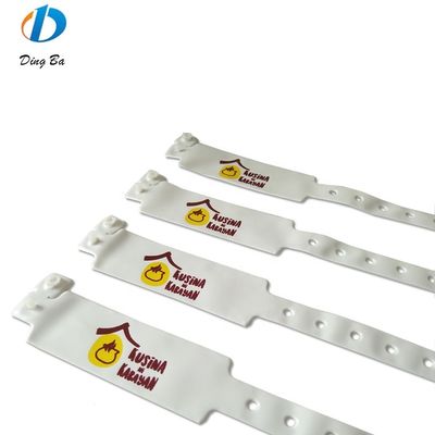 Poignet d'identification en PVC/vinyle imprimé sur mesure pour l'identification des événements