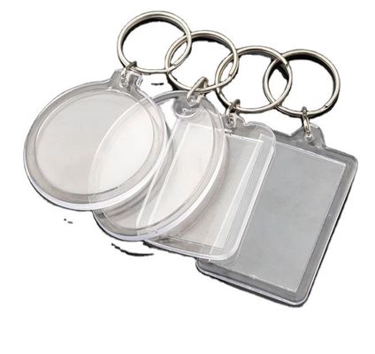Un porte-clés acrylique et métallique pour le studio photo numéro de carte de dépôt sac de carte pendentif 20pcs