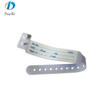 Identifiant d'hôpital sans effort PVC RFID bracelet pour bébé pour une identification fluide du patient