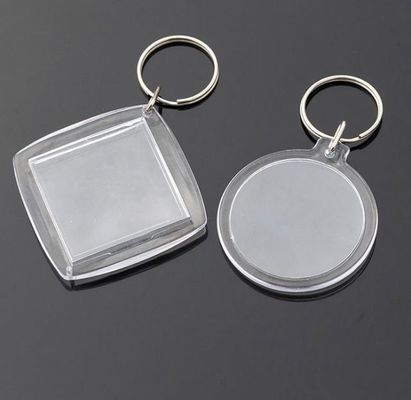 Un porte-clés acrylique et métallique pour le studio photo numéro de carte de dépôt sac de carte pendentif 20pcs
