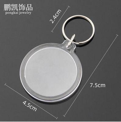 Un porte-clés acrylique et métallique pour le studio photo numéro de carte de dépôt sac de carte pendentif 20pcs