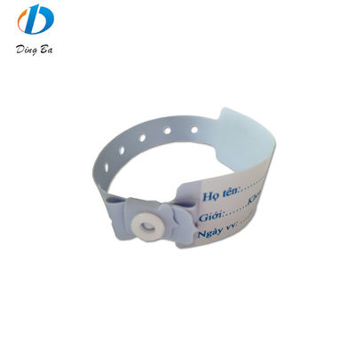 Identifiant d'hôpital sans effort PVC RFID bracelet pour bébé pour une identification fluide du patient