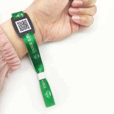 Bracelet RFID en tissu de festival sur mesure professionnel 350*15mm personnalisable pour tout événement