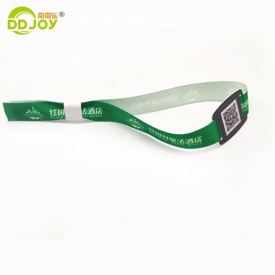 Bracelet RFID en tissu de festival sur mesure professionnel 350*15mm personnalisable pour tout événement