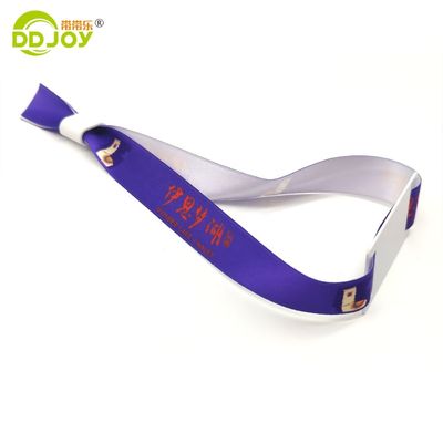 Bracelet RFID en tissu de festival sur mesure professionnel 350*15mm personnalisable pour tout événement