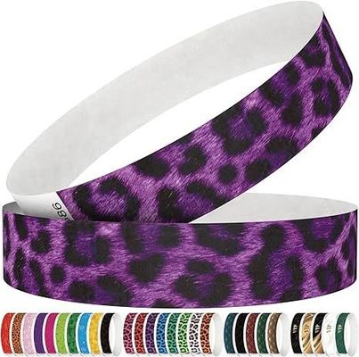 Des bracelets en papier imperméable pour les événements en papier Tyvek rouge avec une impression personnalisée