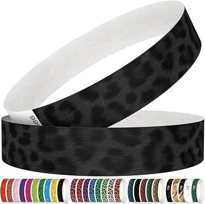 Des bracelets en papier imperméable pour les événements en papier Tyvek rouge avec une impression personnalisée