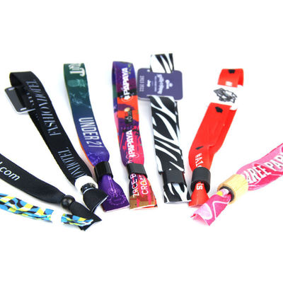 Des bracelets RFID en tissu de satin personnalisés idéales pour les invités / VIP / vendeurs / médias / matériel / artistes
