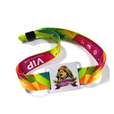 Des bracelets RFID en tissu de satin personnalisés idéales pour les invités / VIP / vendeurs / médias / matériel / artistes