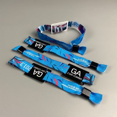 Des bracelets RFID en tissu de satin personnalisés idéales pour les invités / VIP / vendeurs / médias / matériel / artistes