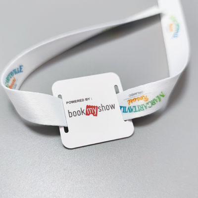 Des bracelets RFID en tissu de satin personnalisés idéales pour les invités / VIP / vendeurs / médias / matériel / artistes