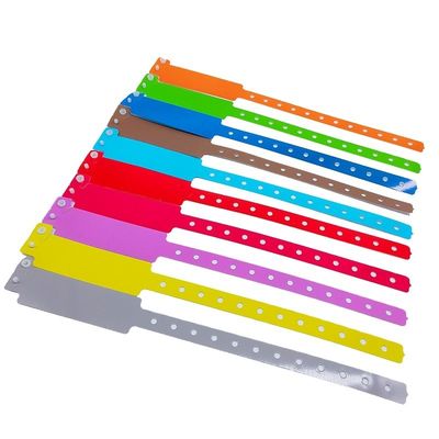 PE billets d'entrée étanches Bracelet pour les événements Club Parc Logo d'impression sur mesure