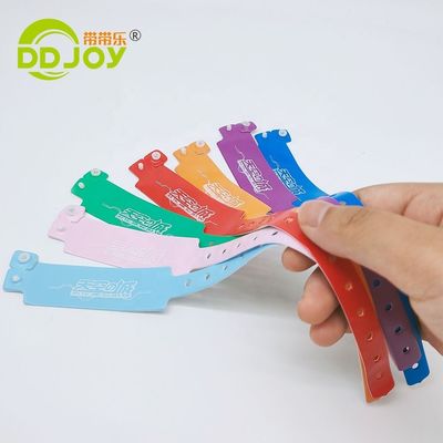 DDjoy Festival Événements Impression personnalisée de bracelet en vinyle PVC plastique pour l'entrée VIP