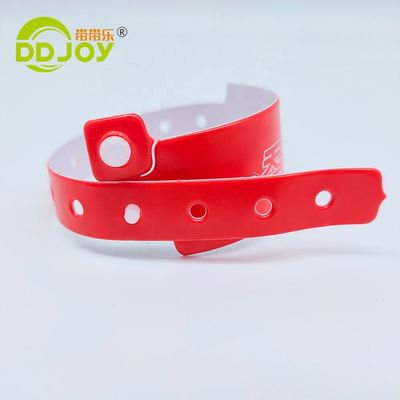 DDjoy Festival Événements Impression personnalisée de bracelet en vinyle PVC plastique pour l'entrée VIP