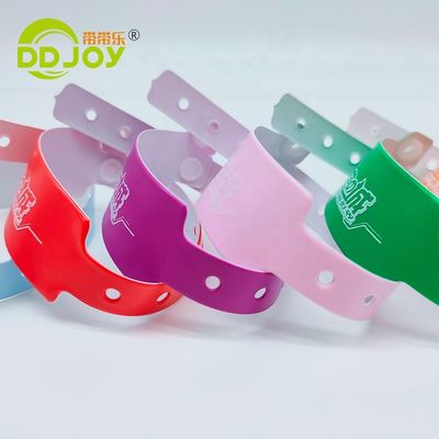 DDjoy Festival Événements Impression personnalisée de bracelet en vinyle PVC plastique pour l'entrée VIP