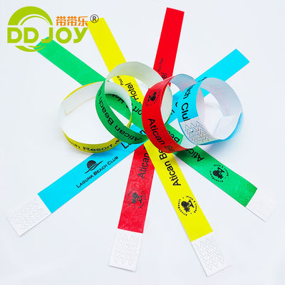 Bracelet Tyvek jaune imprimé sur mesure pour l'occasion de Pâques