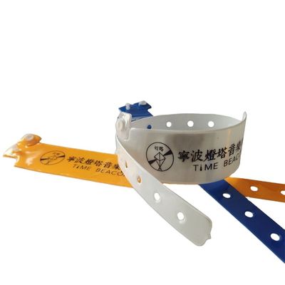 Autre style Billet de concert Bracelet en vinyle PVC pour le logo du client de l'hôtel