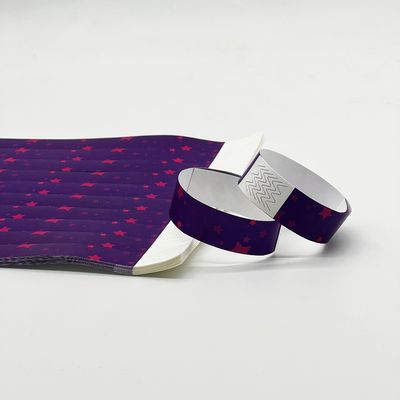 Bracelet d'événement de divertissement sur mesure avec billet d'entrée imprimé DuPont Design