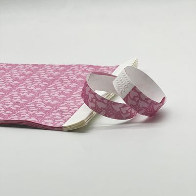 Bracelet d'événement de divertissement sur mesure avec billet d'entrée imprimé DuPont Design