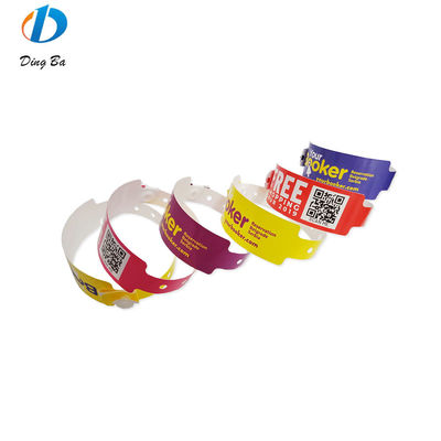 Main Stone Plastic Bracelet en papier synthétique violet pour les événements personnalisés Festival