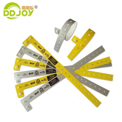 Billets d'événements pour enfants Bracelet en papier à usage unique en matériau composite