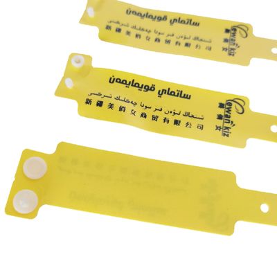 250*25 Bracelet en vinyle résistant à l'eau en PVC doux Poignet d'identification pour les occasions de club
