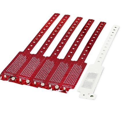 Des bracelets en papier d'impression thermique RFID de taille personnalisée pour la reconnaissance de puces médicales