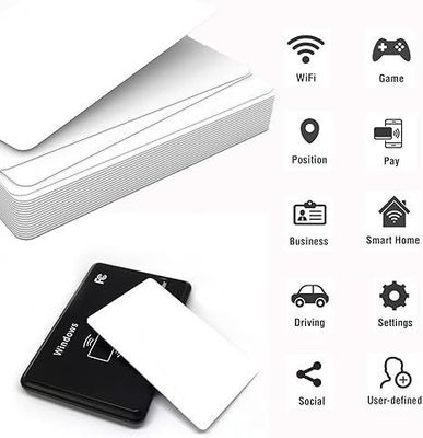 RFID personnalisé 125KHZ T5577 EM4305 13.56MHZ Cartes clés composites réécrivables