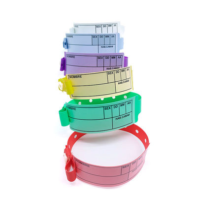 170*18mm Poignets écrits de taille enfant pour un usage hospitalier/clinique Convient une fois