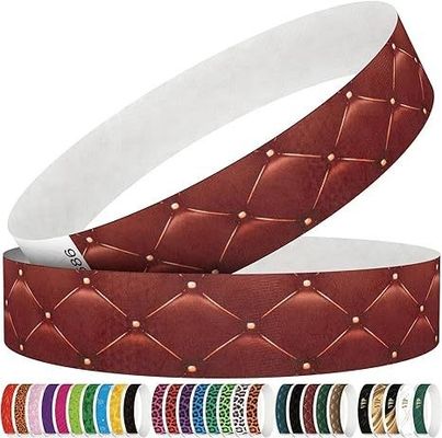 Événements Usage des fêtes Scénarios Résistant à l'eau et aux larmes Logo personnalisé Tyvek Bracelet