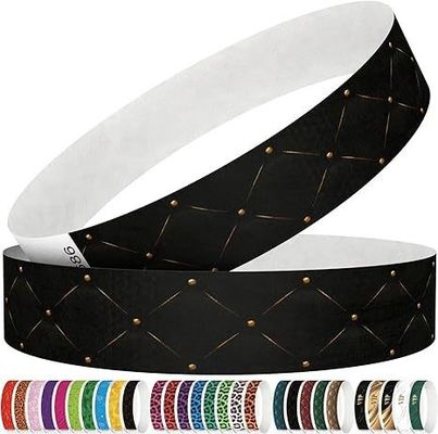 Événements Usage des fêtes Scénarios Résistant à l'eau et aux larmes Logo personnalisé Tyvek Bracelet