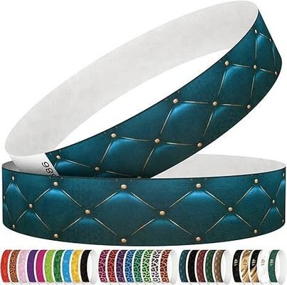 Événements Usage des fêtes Scénarios Résistant à l'eau et aux larmes Logo personnalisé Tyvek Bracelet