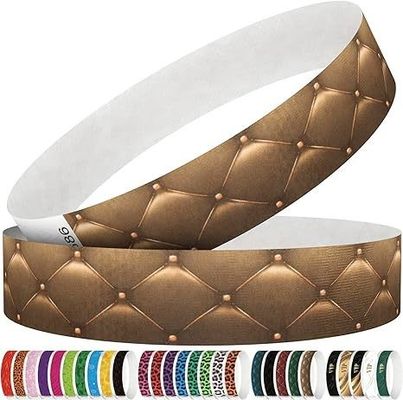 Événements Usage des fêtes Scénarios Résistant à l'eau et aux larmes Logo personnalisé Tyvek Bracelet